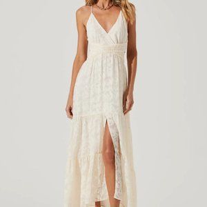 FROLIC CUTOUT FRONT SLIT MIDI DRESS
